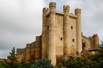 Fototapeta premium Tower of the Homage of the Castle of Coyanza. Valencia de Don Juan, Province of León, Spain.