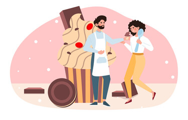 Sweet-tooth vector concept