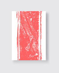 Abstract ink brush banners with grunge effect