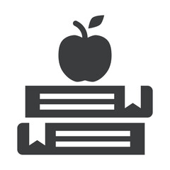 Book and Apple Icon