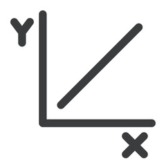 Linear Growth Icon