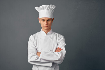 male chef gourmet restaurant professional work