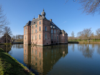 Fototapeta na wymiar Historical castle Cannebrugh in Vaassen, Gelderland province, The Netherlands
