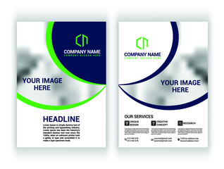 Business brochure, flyer design, a4 template