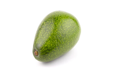 Avocado green fruit isolated on white background