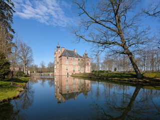 Historical castle Cannebrugh in Vaassen, Gelderland province, The Netherlands