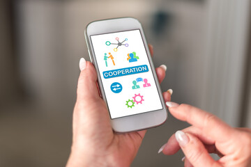 Cooperation concept on a smartphone