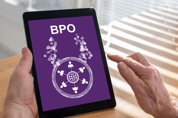 Bpo concept on a tablet