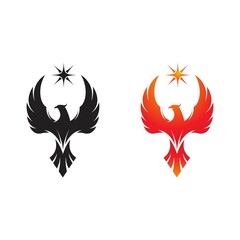 Phoenix vector icon illustration