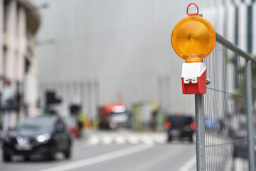 travaux chantier route circulation voirie mobilite securite signalisation lampe visibilite barrieres