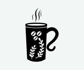 Coffee and tea cup Printable Vector Illustration. coffee and tea cup vector, coffee and tea cup Clipart, coffee cup Symbol, icon, Logo