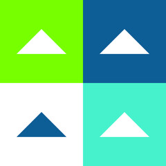 Arrow four color minimal icon set