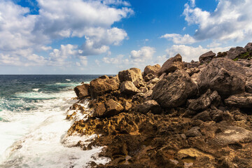 Coast of Mondello near Palermo on Sicily in Italy, Europe