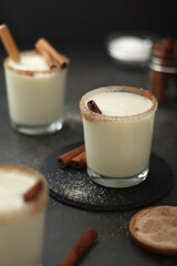 Kogel mogel drink made from eggs with cream