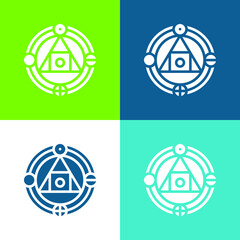 Alchemy Flat four color minimal icon set