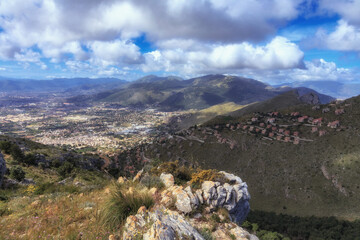 Capo Gallo near mondello on Sicily in Italy, Europe