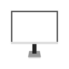 Fototapeta premium Realistic computer display isolated on transparent background. Vector mockup. Vector illustration