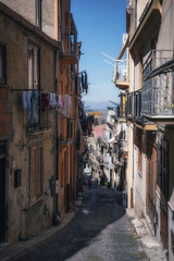 Fototapeta na wymiar City of Corleone in Inner Sicily in Italy, Europe