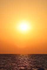 sunset over the sea