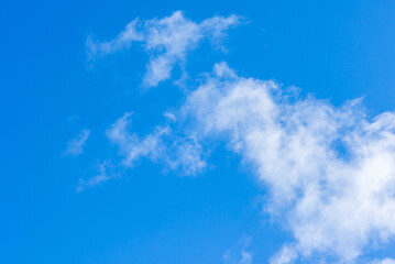 Fototapeta na wymiar blue sky with white beautifull clouds background.closeup
