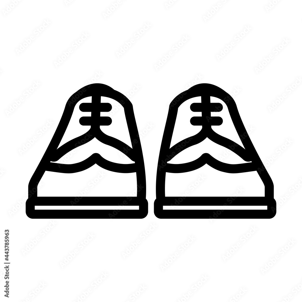 Wall mural business shoes icon