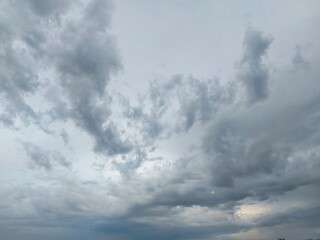 stormy clouds on the sky