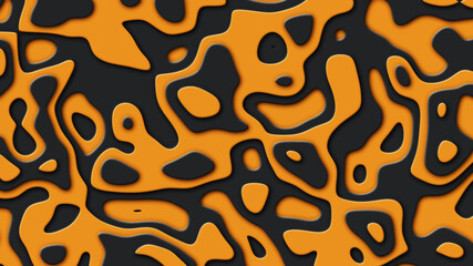 Layered topographic map. Fractal form background.