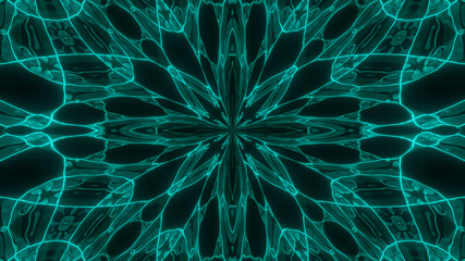 Abstract cosmic chaos background. Symmetric kaleidoscope backdrop from Liquid hypnotic rays.