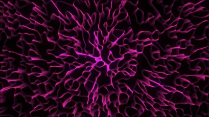 Abstract flowing smooth fractal waves background. Seaweed like