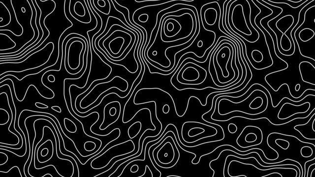 Fractal lines background. Topographic map like abstract backdrop