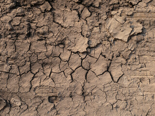 Close up Soil texture surface for nature background.
