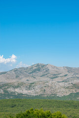 Mountains panorama in Croatia