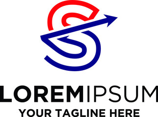 Initial Letter C Archery Logo