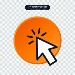 click icon symbol template for graphic and web design collection logo vector illustration
