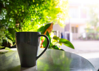 watering can in garden