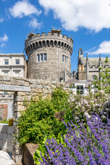 Naklejka premium Dublin castle from the garden, Ireland