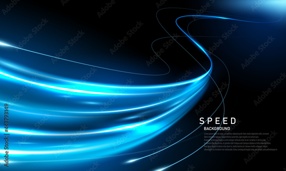Wall mural abstract speed line background poster with dynamic. technology network vector illustration.