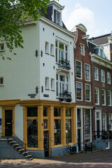 canal houses, bridges, and canals in Amsterdam