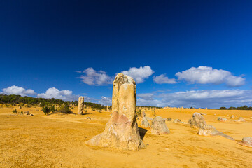 オーストラリア　ナンバン国立公園のピナクルズの奇岩