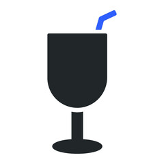 juice glass icon design vector