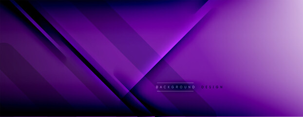 Abstract background - lines composition created with lights and shadows. Technology or business digital template. Trendy simple fluid color gradient abstract background with dynamic