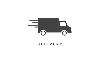 Delivery Truck Icon. Vector isolated illustration of a truck