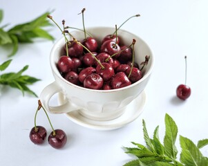 cherries in a bowl