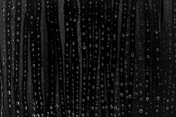 background water drops on black glass, full photo size, overlay layer design