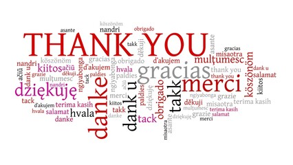 Obraz premium Thank you words