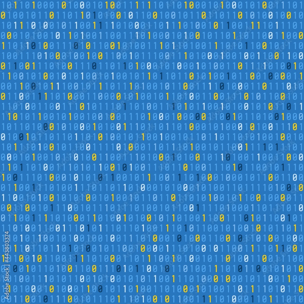 Poster binary code background