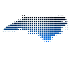 Karte von North Carolina © Robert Biedermann