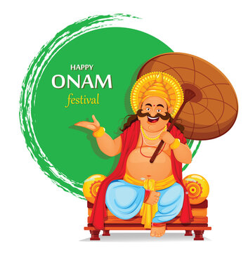 Happy Onam festival in Kerala. Onam celebration