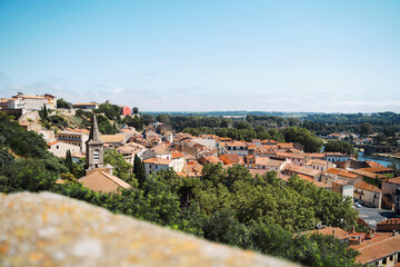 Fototapeta na wymiar Bezier cityscape south of France
