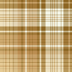 Seamless pattern in beige colors for plaid, fabric, textile, clothes, tablecloth and other things. Vector image.
